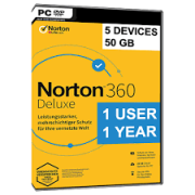 Norton 360 Deluxe 2021 - Software antivirus para 5 dispositivos con renovación automática - Incluye VPN, copia de seguridad en la nube de PC y supervisión de web oscura con tecnología LifeLock 